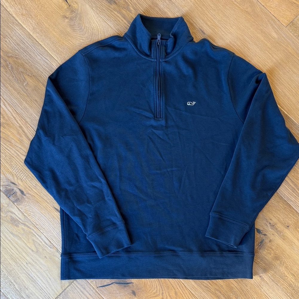 Vineyard Vines Men's Deep Blue Zip-Up Sweater